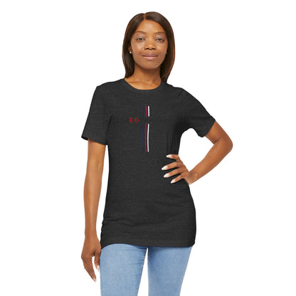 LOVEOVAHHATE Vertical Cross Graphic Tee