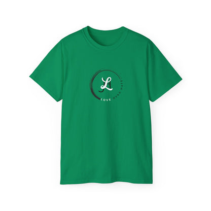 Baumwoll-T-Shirt Qualität Konstruktion gerippter Kragen Unisex Passform 