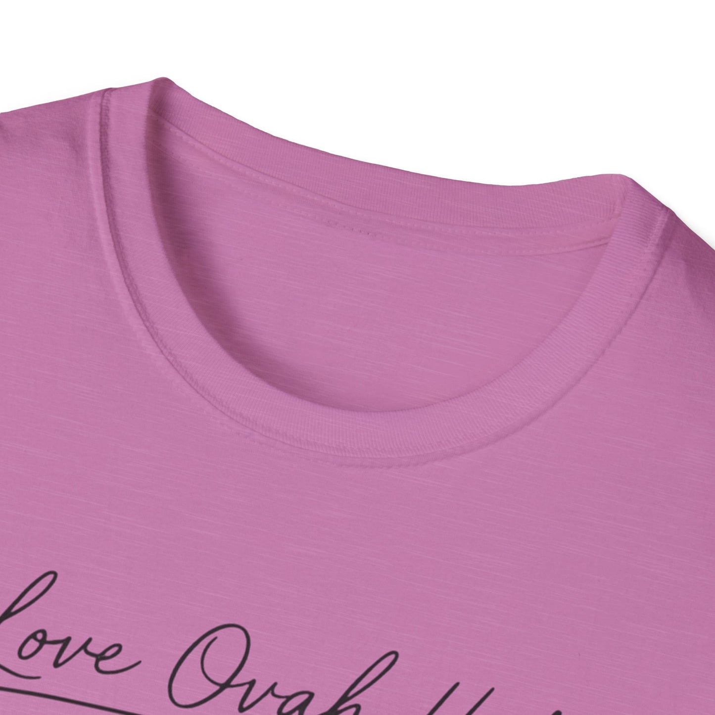 Love Ovah Hate T-Shirt — Handwritten Script Love Tee