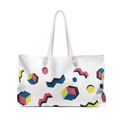 Weekender Bag — "Love Ovah Hate" Canvas Weekender Bag