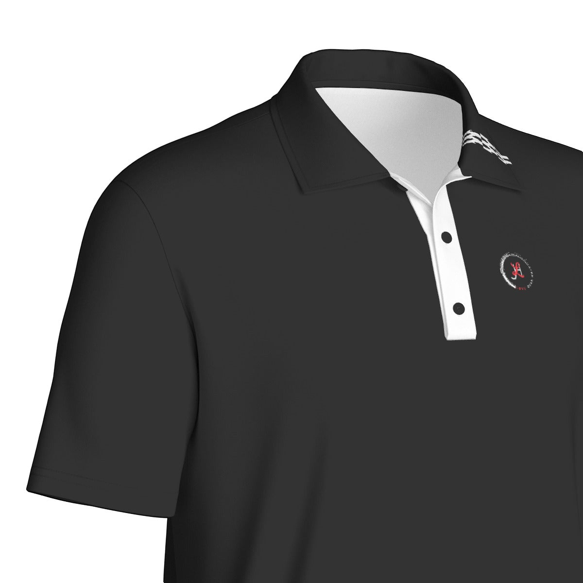 Love Ovah Hate Men's Polo Collar Shirt