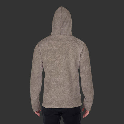 Love Ovah Hate Heavy Fleece Hoodie with Mask