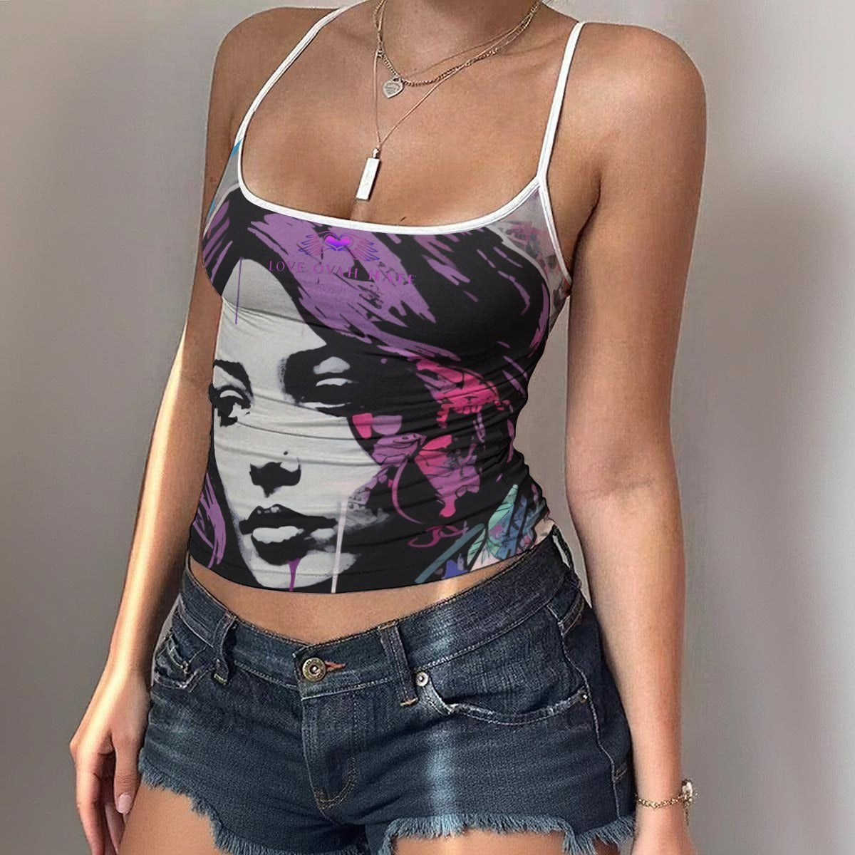 Love Ovah Hate Women's Spaghetti Strap Tank Top