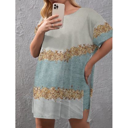 Love Ovah Hate Women's Oversized Shirt and Shorts Set Comfort Fit