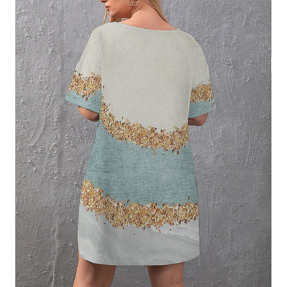 Love Ovah Hate Women's Oversized Shirt and Shorts Set Comfort Fit