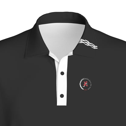 Love Ovah Hate Men's Polo Collar Shirt