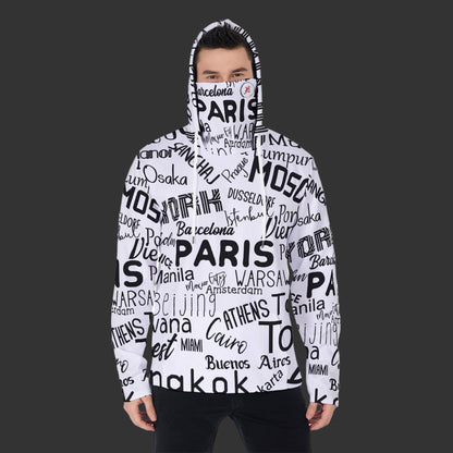 Love Ovah Hate Heavy Fleece Hoodie with Mask