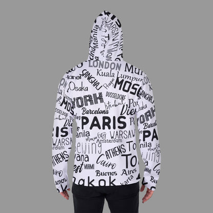 Love Ovah Hate Heavy Fleece Hoodie with Mask