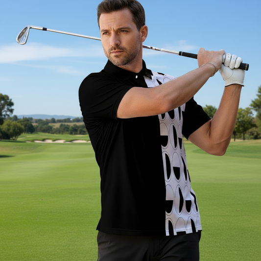 Love Ovah Hate Men's Classic Polo Collar Shirt