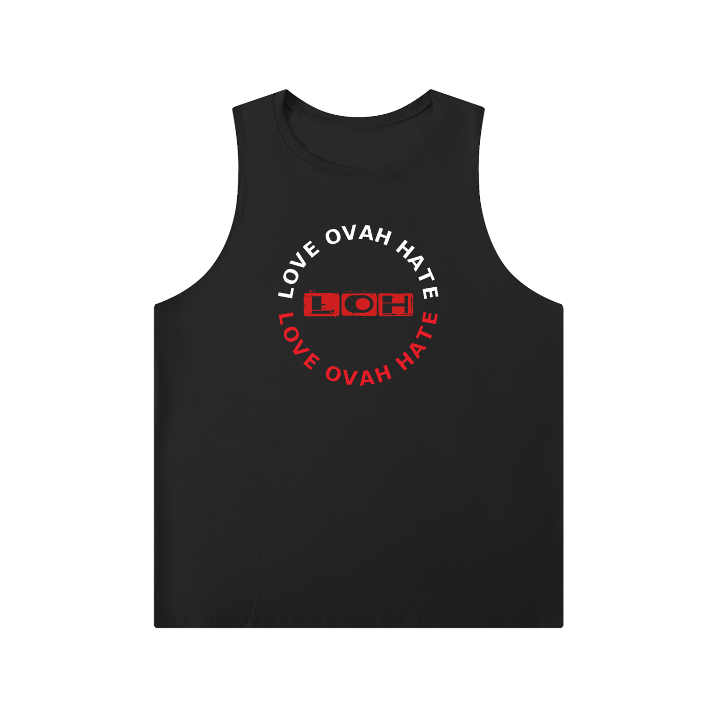 Love Ovah Hate Crewneck Tank Top