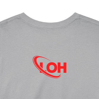 LOVE OVAH HATE— Bold Red & Black Statement Shirt