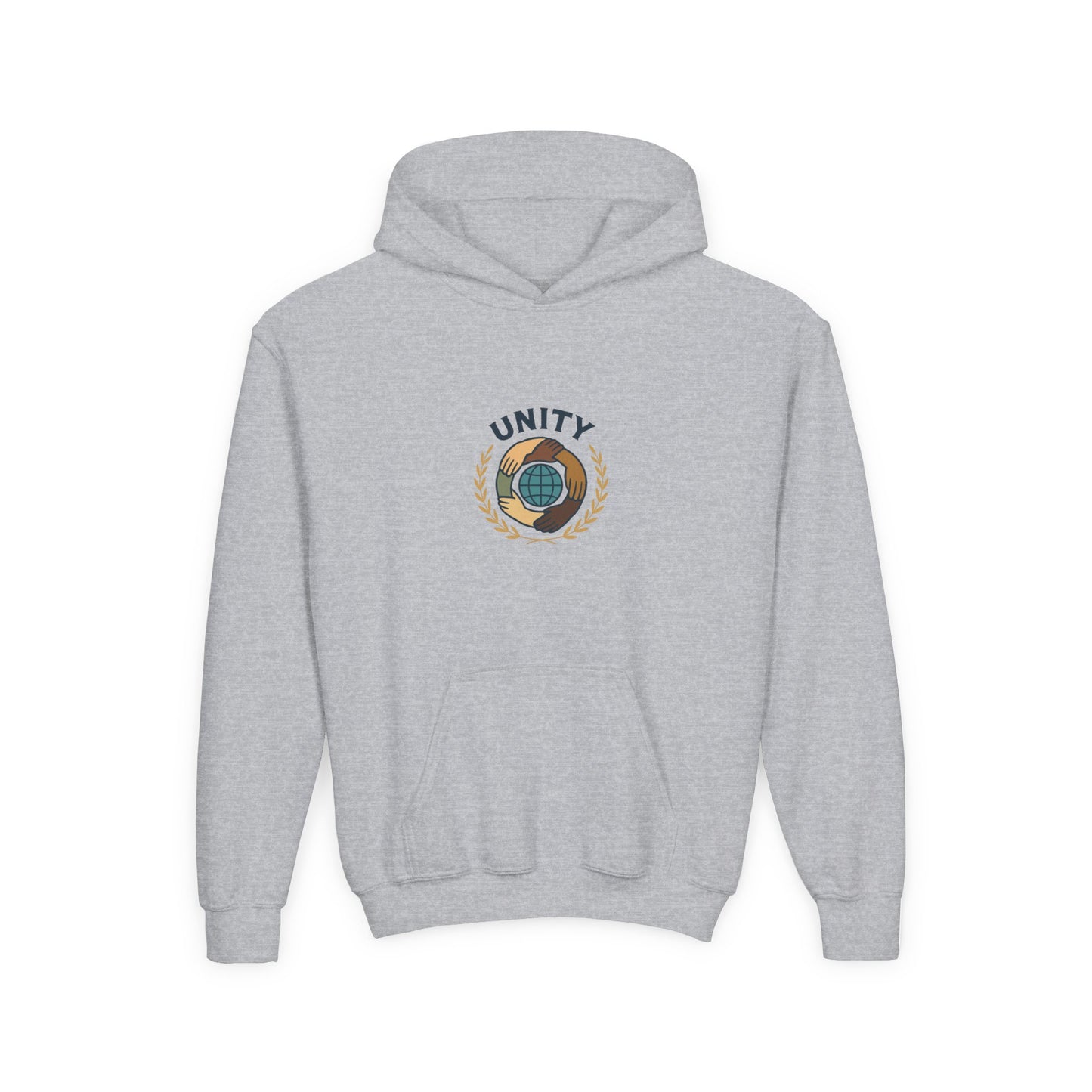 Youth Unity Globe Hoodie — 'Unity' Graphic Youth Hoodie