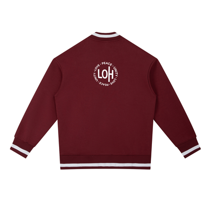 Love Ovah Hate Zip Bomber Jacket