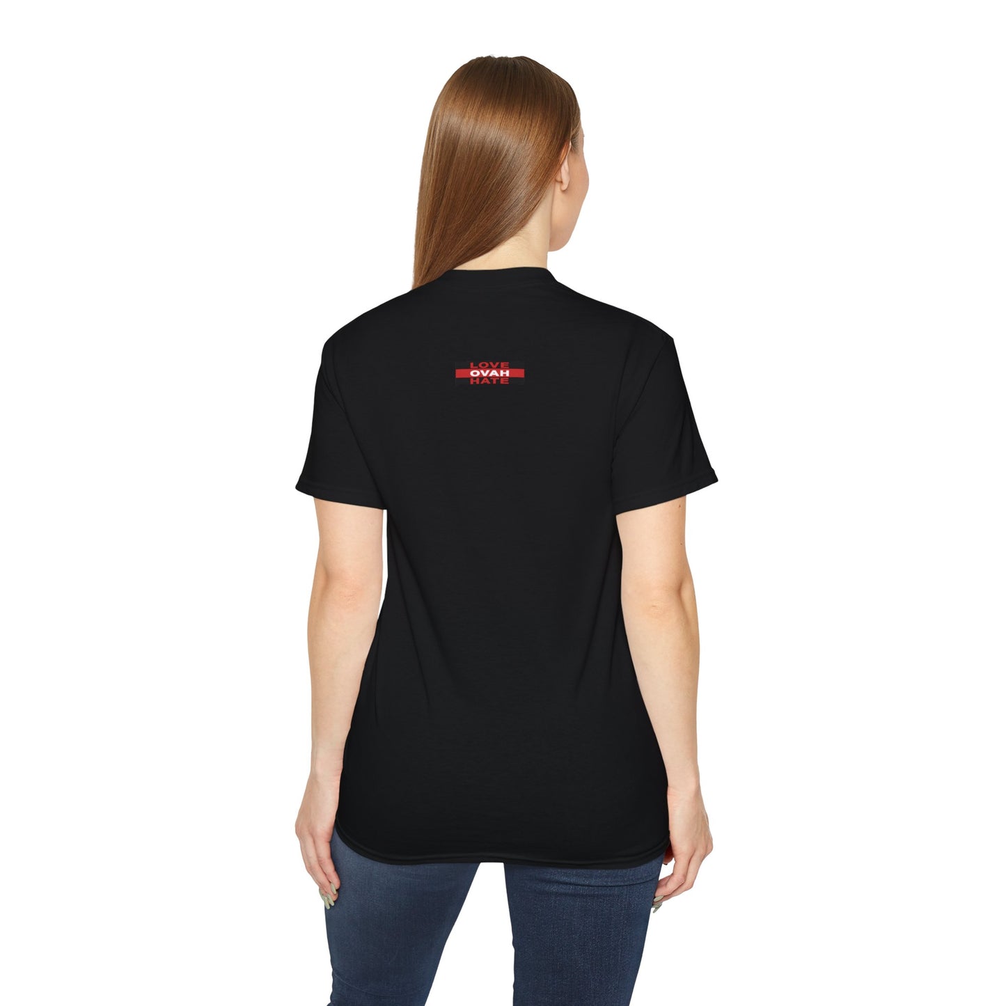 Baumwoll-T-Shirt Qualität Konstruktion gerippter Kragen Unisex Passform 