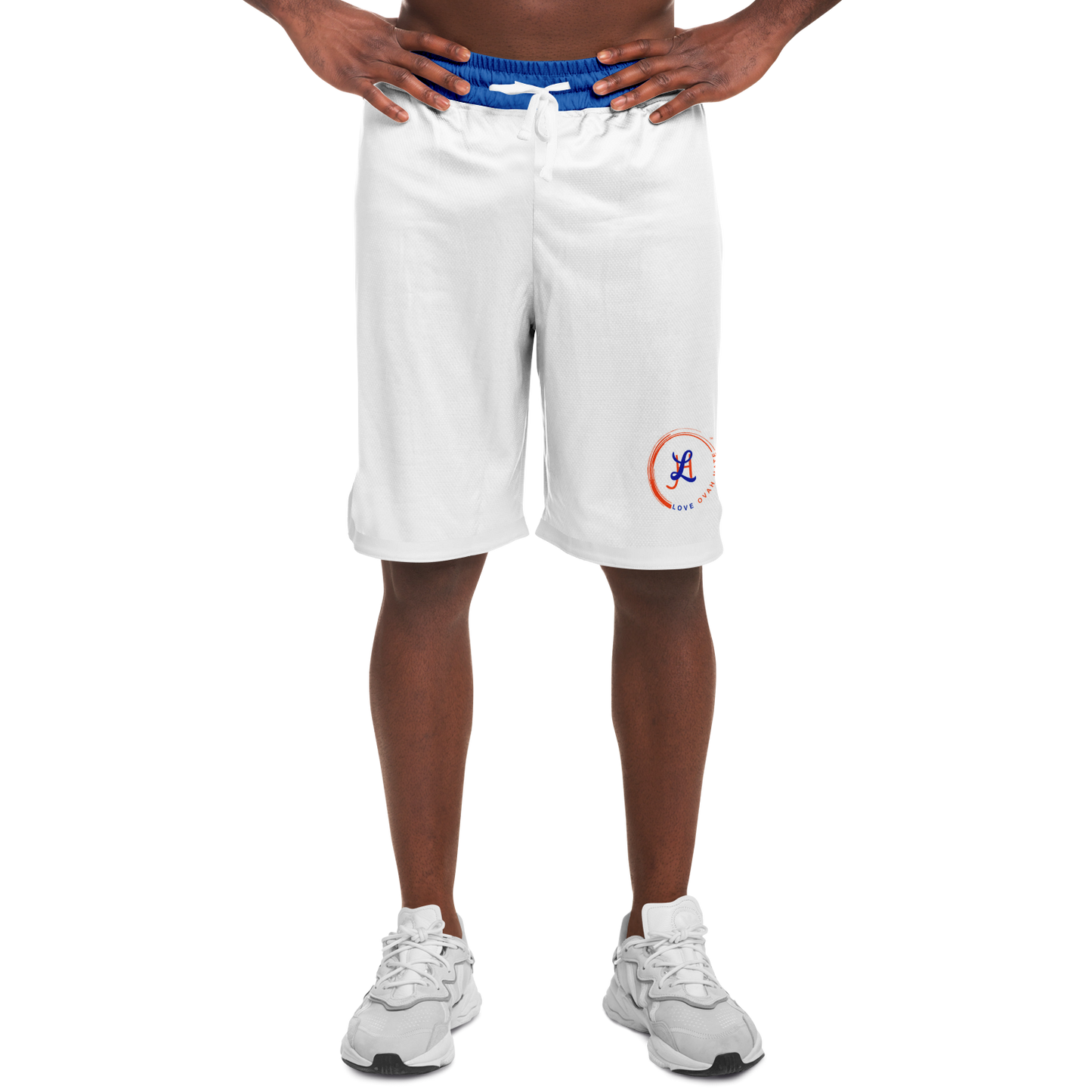 Trendy ribbed basketball shorts for an athletic and casual look. 