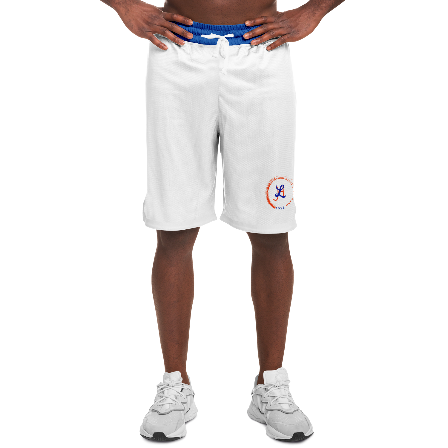 Trendy ribbed basketball shorts for an athletic and casual look. 