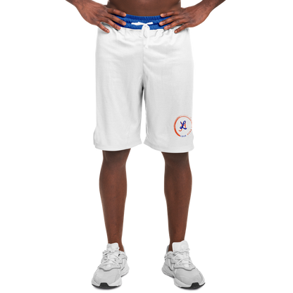 Trendy ribbed basketball shorts for an athletic and casual look. 
