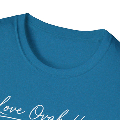 Love Ovah Hate T-Shirt — Handwritten Script Love Tee