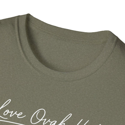 Love Ovah Hate T-Shirt — Handwritten Script Love Tee