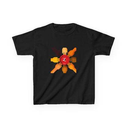 Unity Hands Kinder-T-Shirt - Umarmen Sie die Vielfalt in Stil 