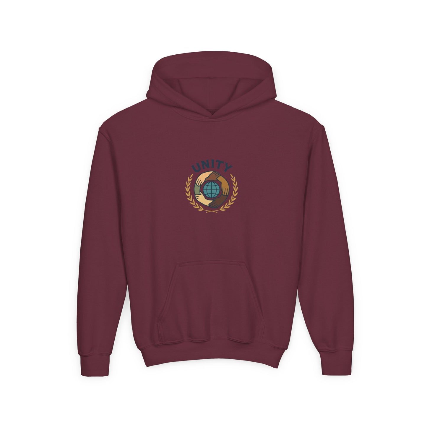 Youth Unity Globe Hoodie — 'Unity' Graphic Youth Hoodie