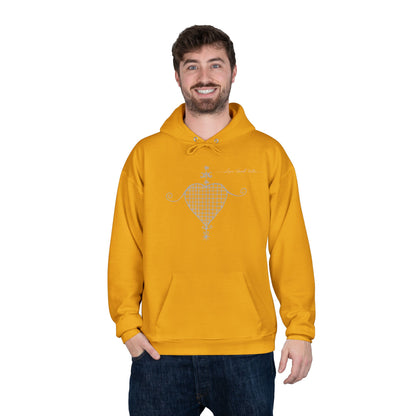 Love Ovah Hate Hoodie — Heart Grid Pullover