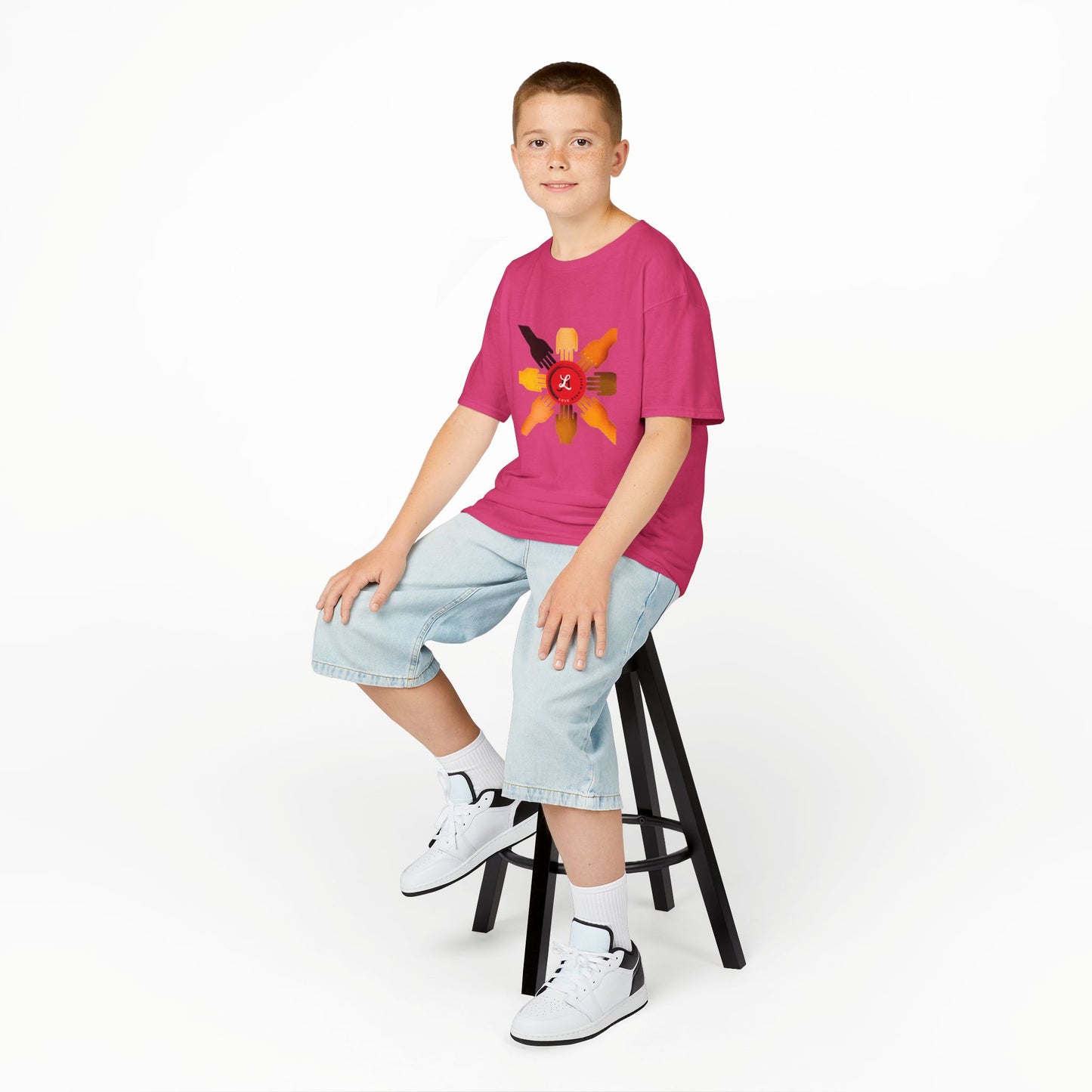 Unity Hands Kinder-T-Shirt - Umarmen Sie die Vielfalt in Stil 