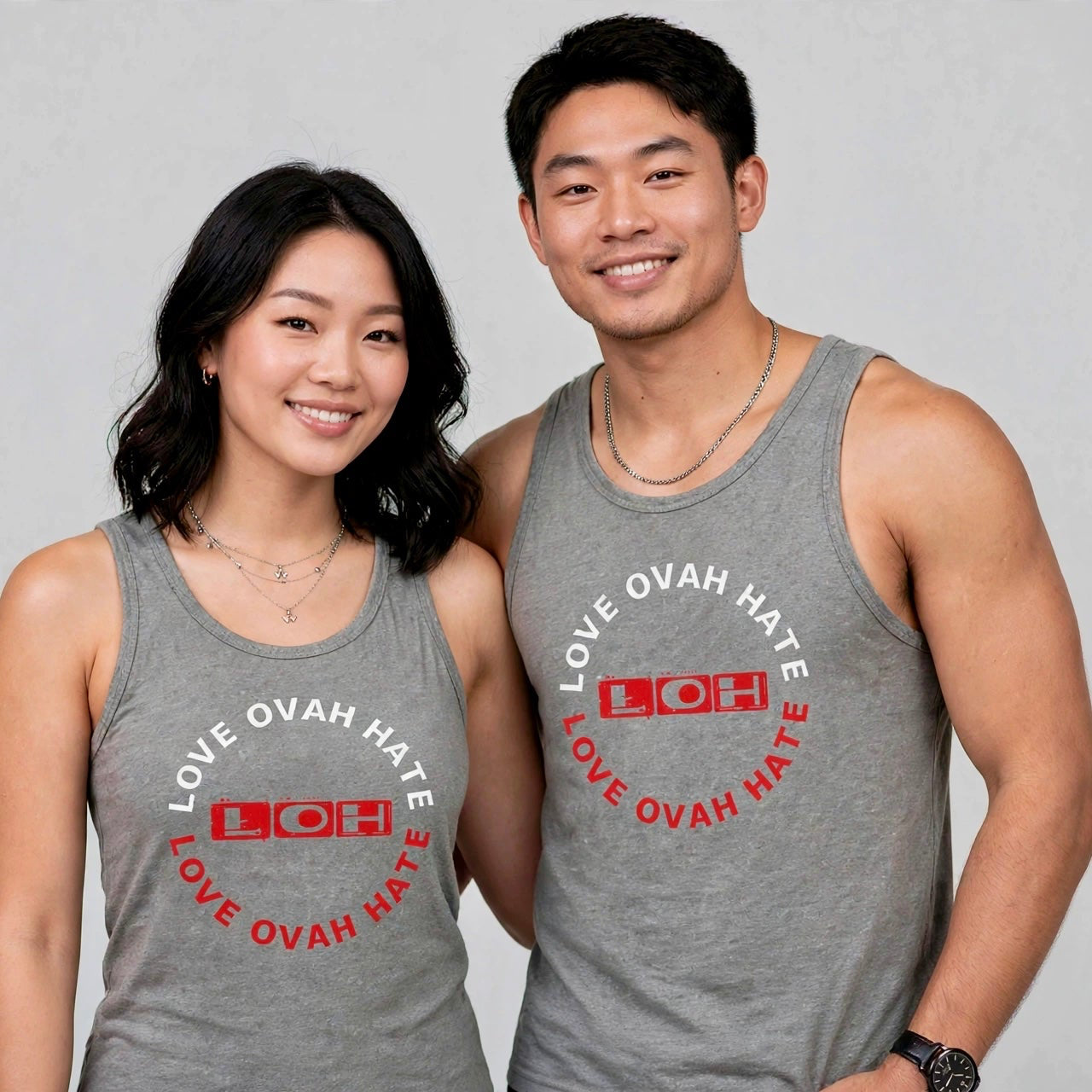 Love Ovah Hate Crewneck Tank Top