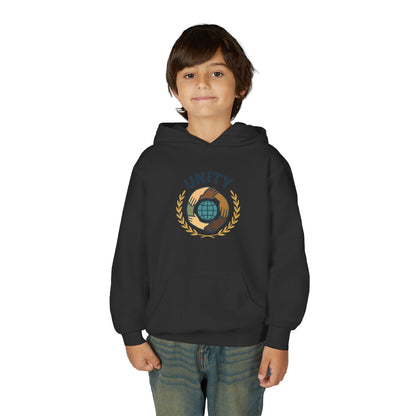 Youth Unity Globe Hoodie — 'Unity' Graphic Youth Hoodie