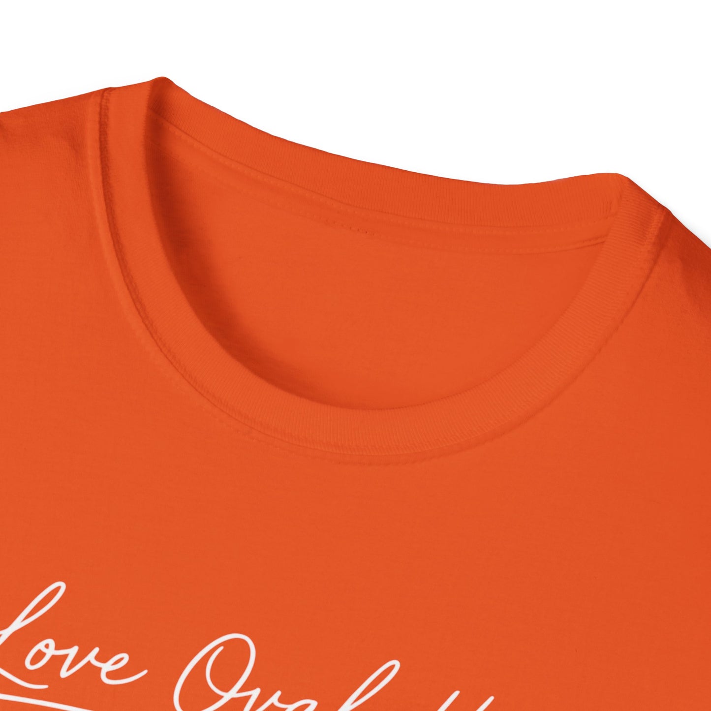 Love Ovah Hate T-Shirt — Handwritten Script Love Tee