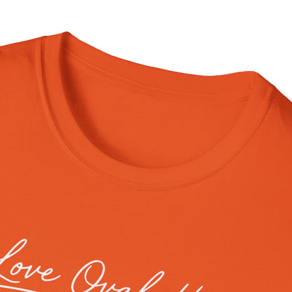 Love Ovah Hate T-Shirt — Handwritten Script Love Tee