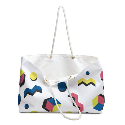Weekender Bag — "Love Ovah Hate" Canvas Weekender Bag