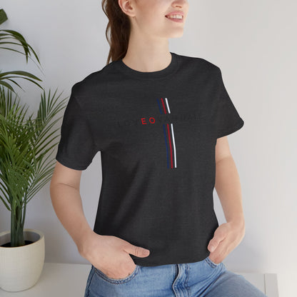 LOVEOVAHHATE Vertical Cross Graphic Tee