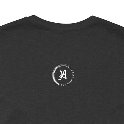 LOVEOVAHHATE Vertical Cross Graphic Tee