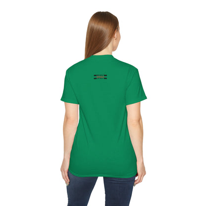 Baumwoll-T-Shirt Qualität Konstruktion gerippter Kragen Unisex Passform 