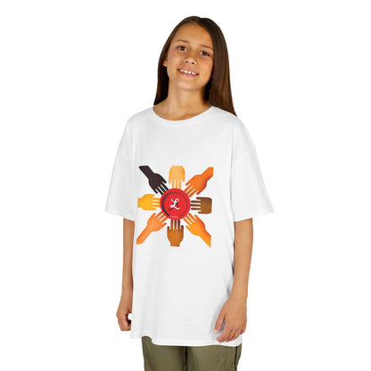 Unity Hands Kinder-T-Shirt - Umarmen Sie die Vielfalt in Stil 
