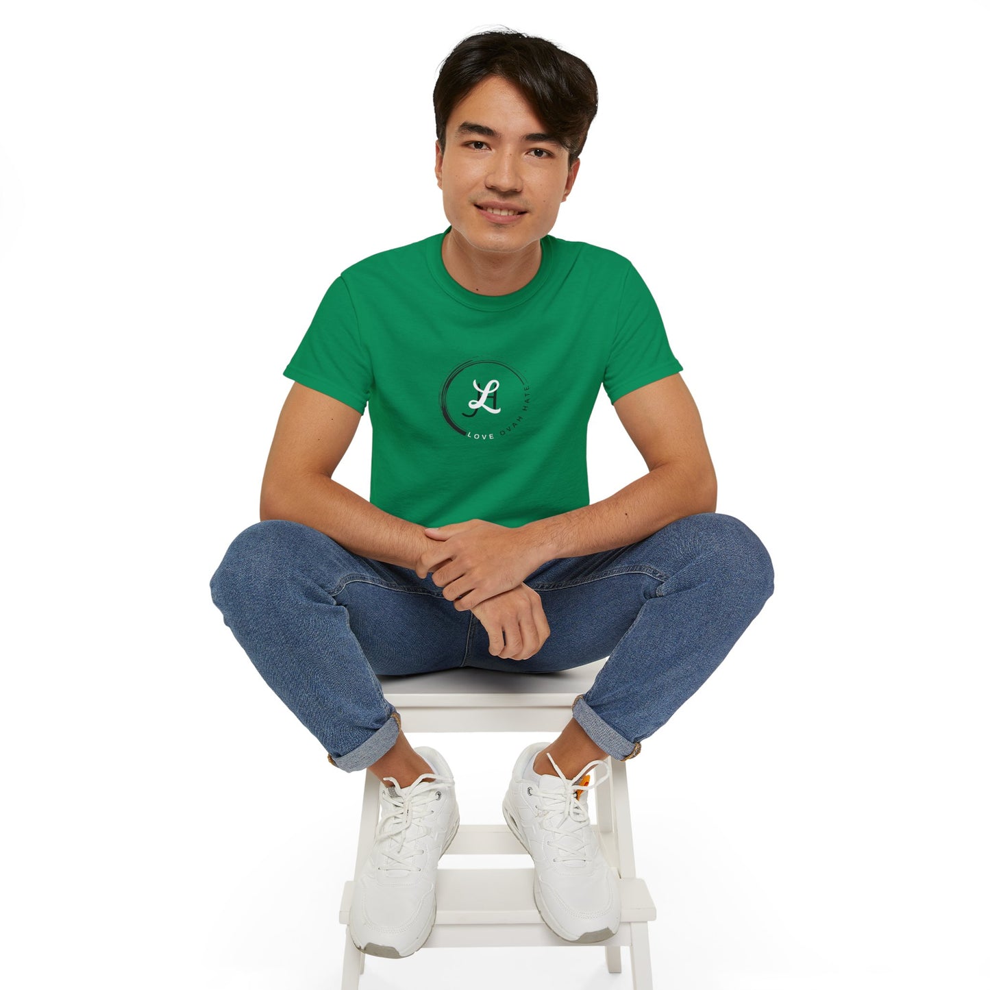 Baumwoll-T-Shirt Qualität Konstruktion gerippter Kragen Unisex Passform 