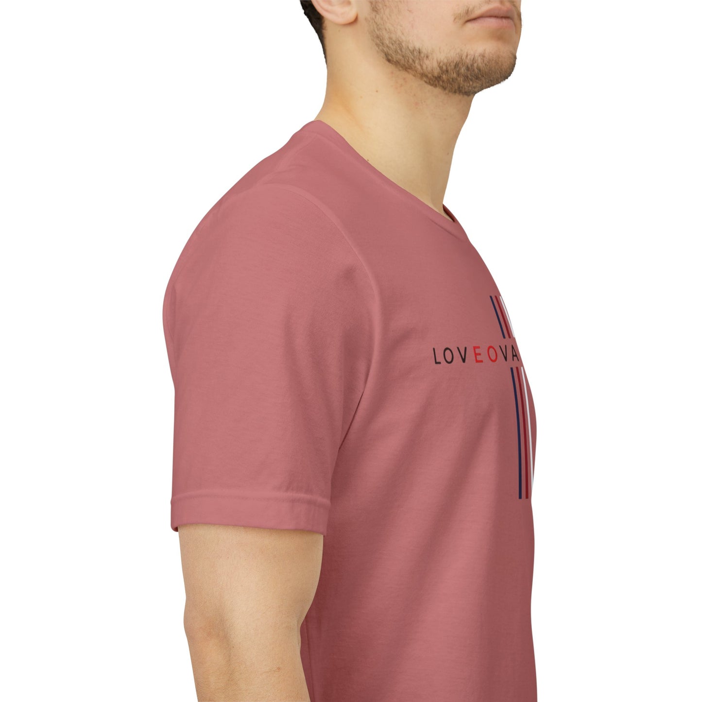 LOVEOVAHHATE Vertical Cross Graphic Tee