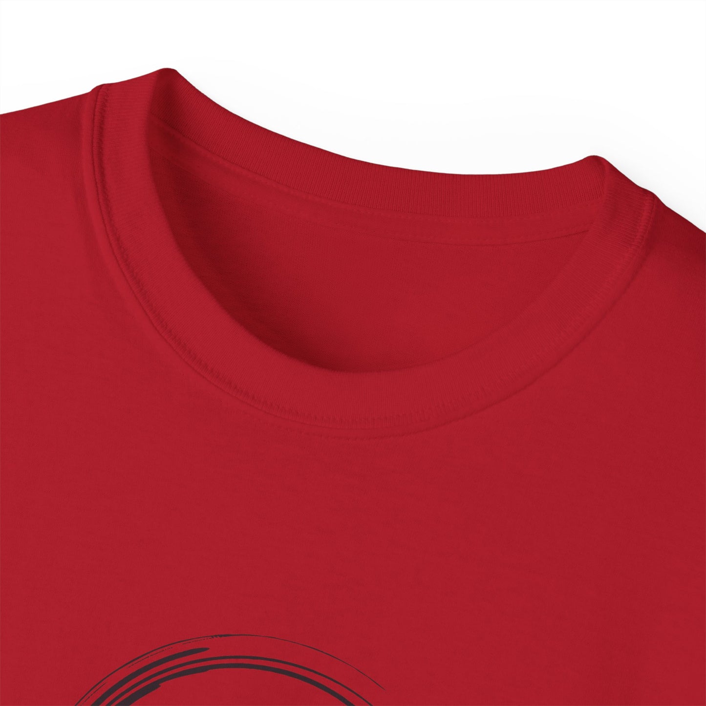 Baumwoll-T-Shirt Qualität Konstruktion gerippter Kragen Unisex Passform 