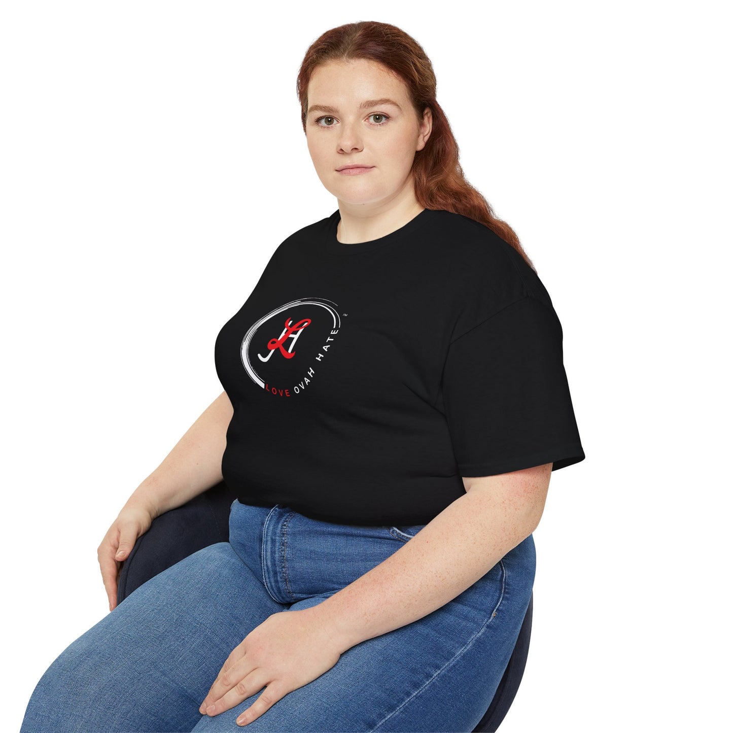 Baumwoll-T-Shirt Qualität Konstruktion gerippter Kragen Unisex Passform 