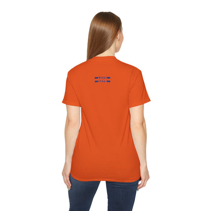 Baumwoll-T-Shirt Qualität Konstruktion gerippter Kragen Unisex Passform 