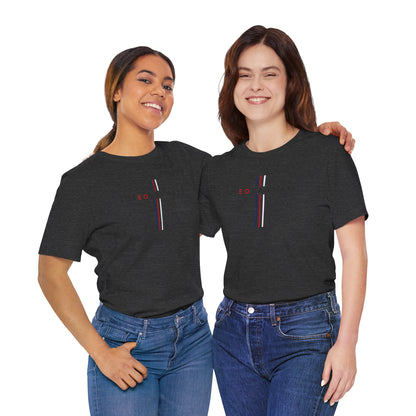 LOVEOVAHHATE Vertical Cross Graphic Tee