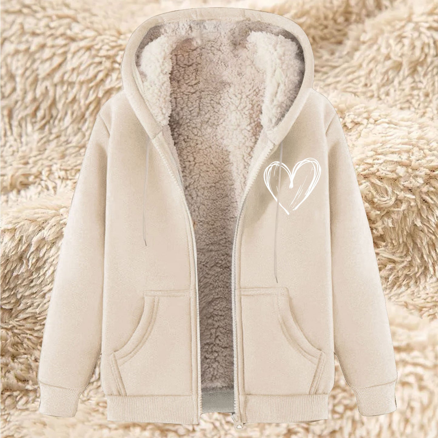 Love Ovah Hate Thermal Jacket with Hood