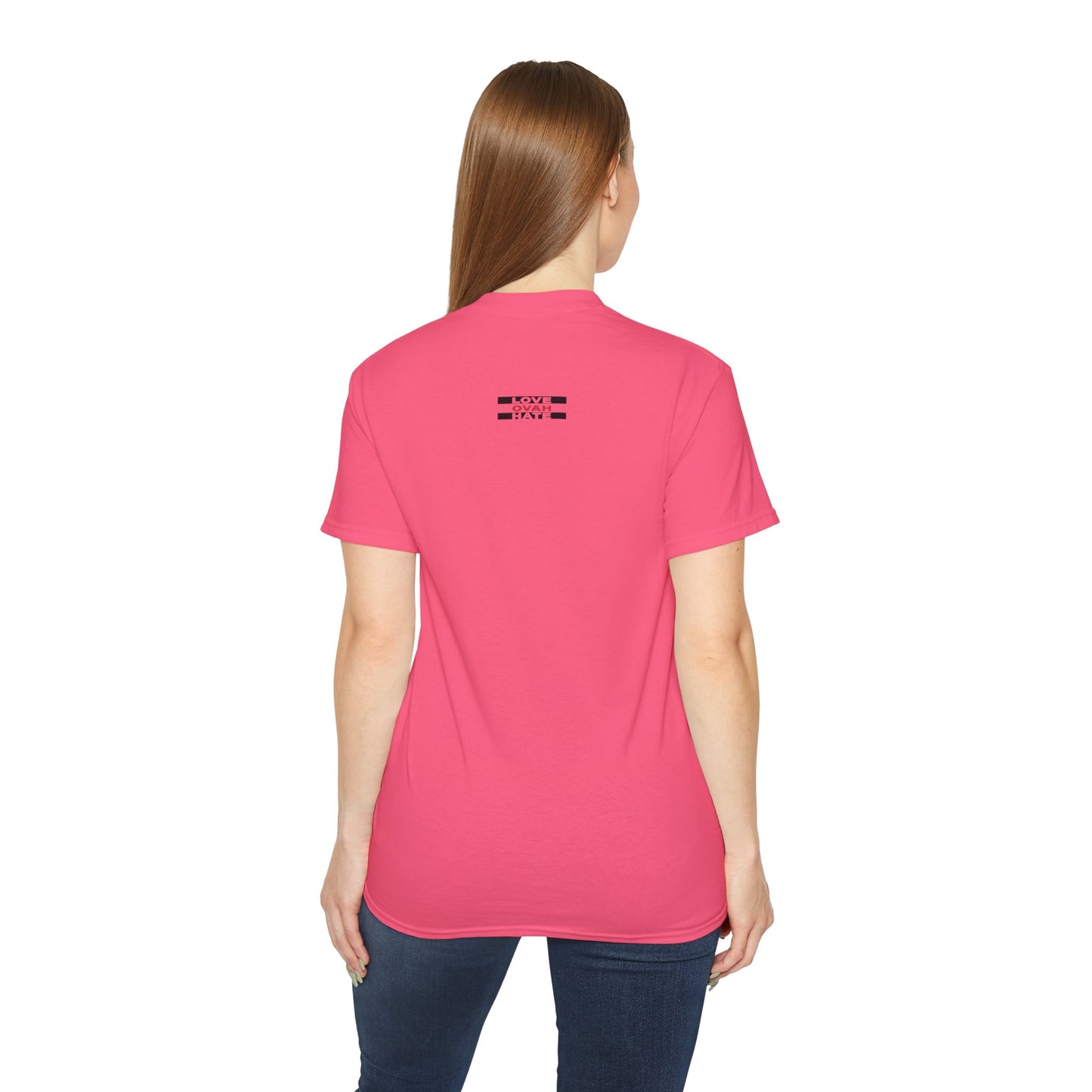 Baumwoll-T-Shirt Qualität Konstruktion gerippter Kragen Unisex Passform 