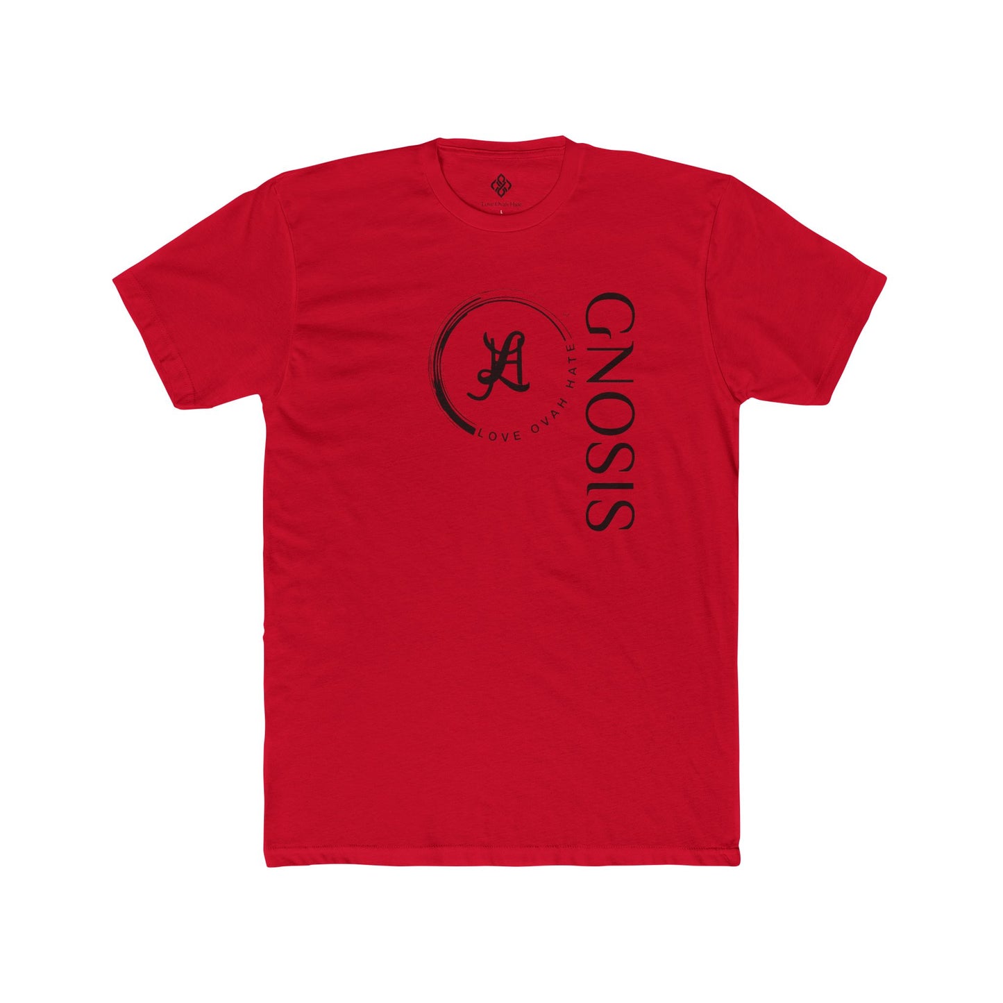 Gnosis Crew Tee — Love Ovah Hate Cotton T‑Shirt