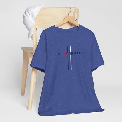 LOVEOVAHHATE Vertical Cross Graphic Tee
