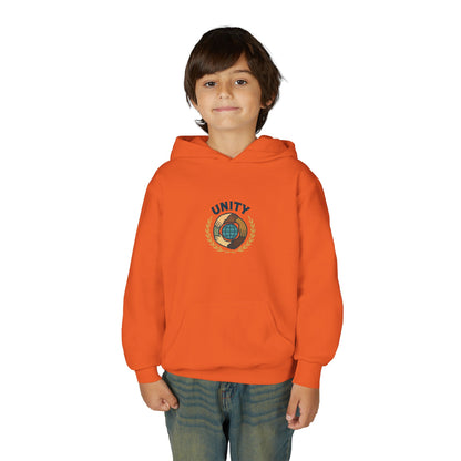 Youth Unity Globe Hoodie — 'Unity' Graphic Youth Hoodie