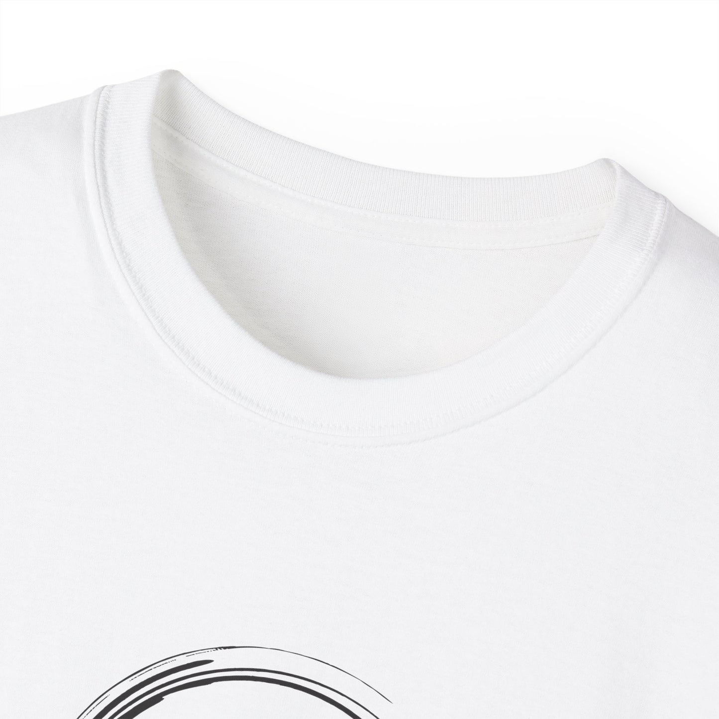 Baumwoll-T-Shirt Qualität Konstruktion gerippter Kragen Unisex Passform 