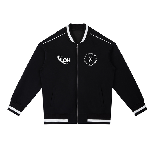 Love Ovah Hate Zip Bomber Jacket