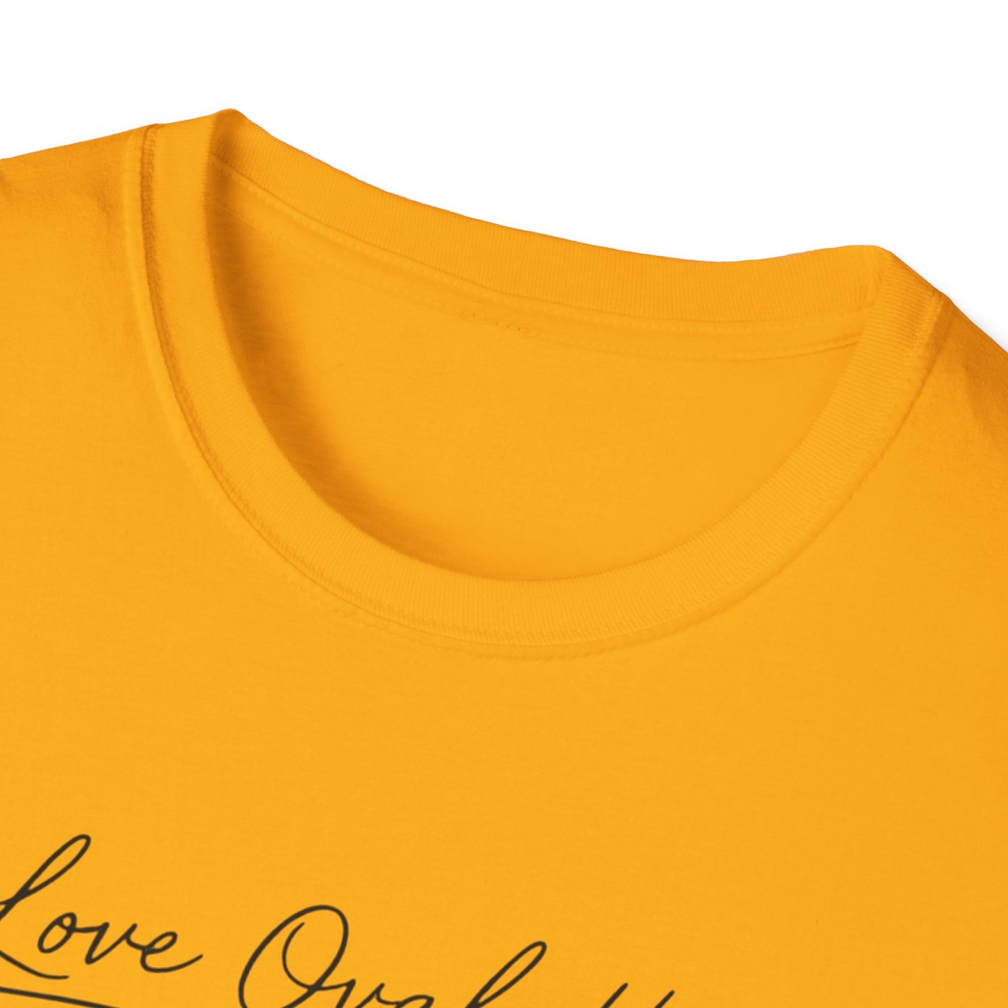 Love Ovah Hate T-Shirt — Handwritten Script Love Tee
